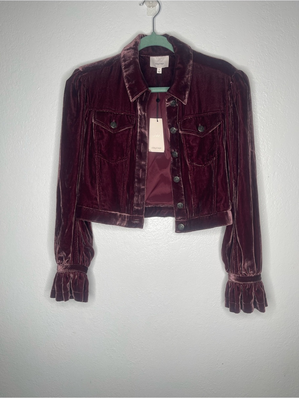 Cinq à Sept Deryn Velvet Jacket NWT